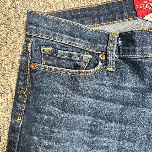 Lucky Brand Sofia Boot 7WC1003 Dark Wash Mid-Rise 5-Pocket Denim Jeans 10 x 30 - Picture 6 of 11